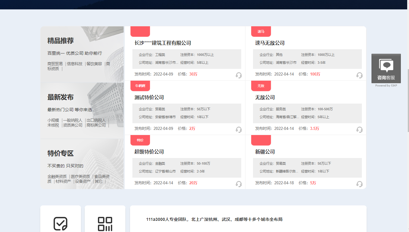 湖南网站建设案例